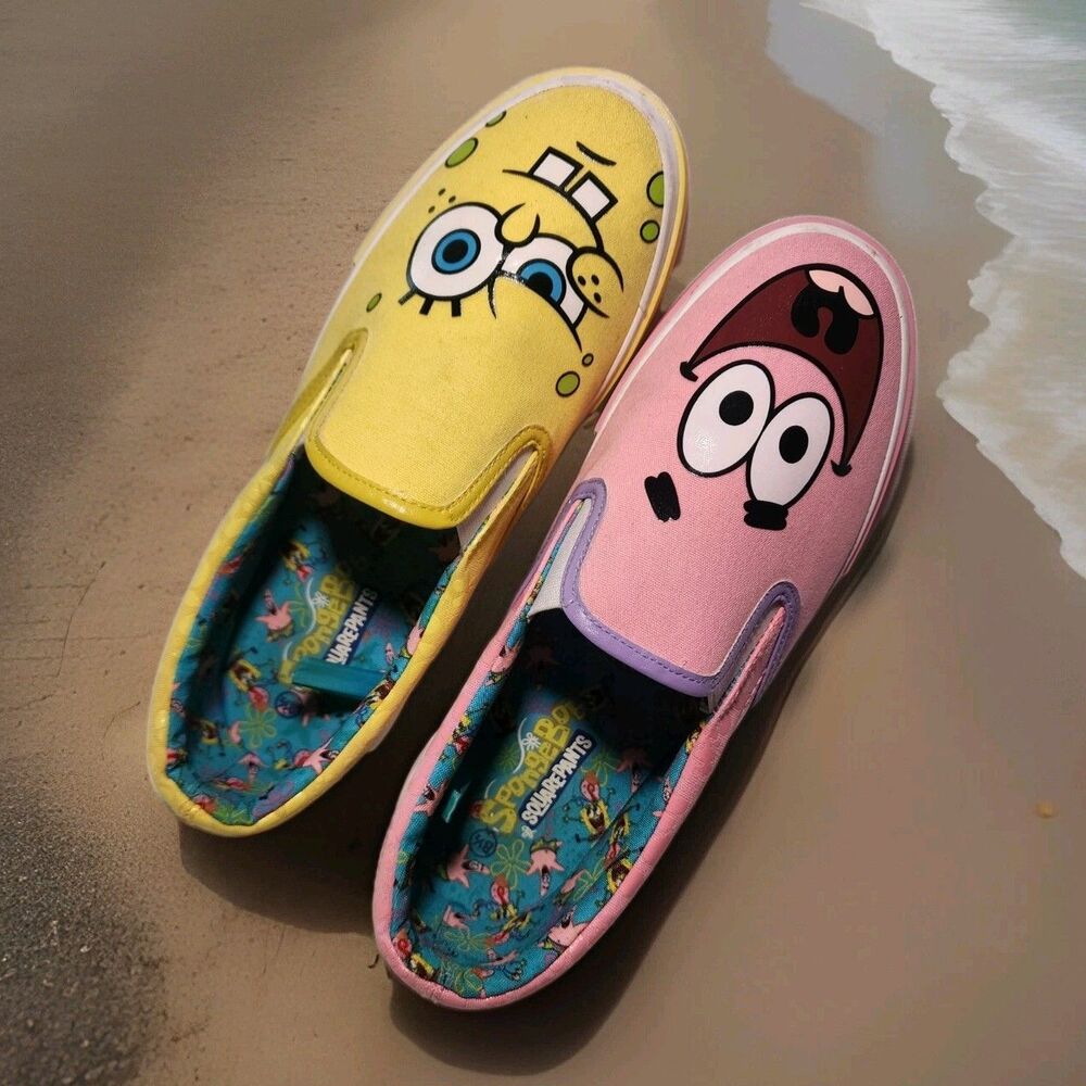 SpongeBob SquarePants Slip-On Athletic Shoes - Yellow & Pink - Picture 2 of 13
